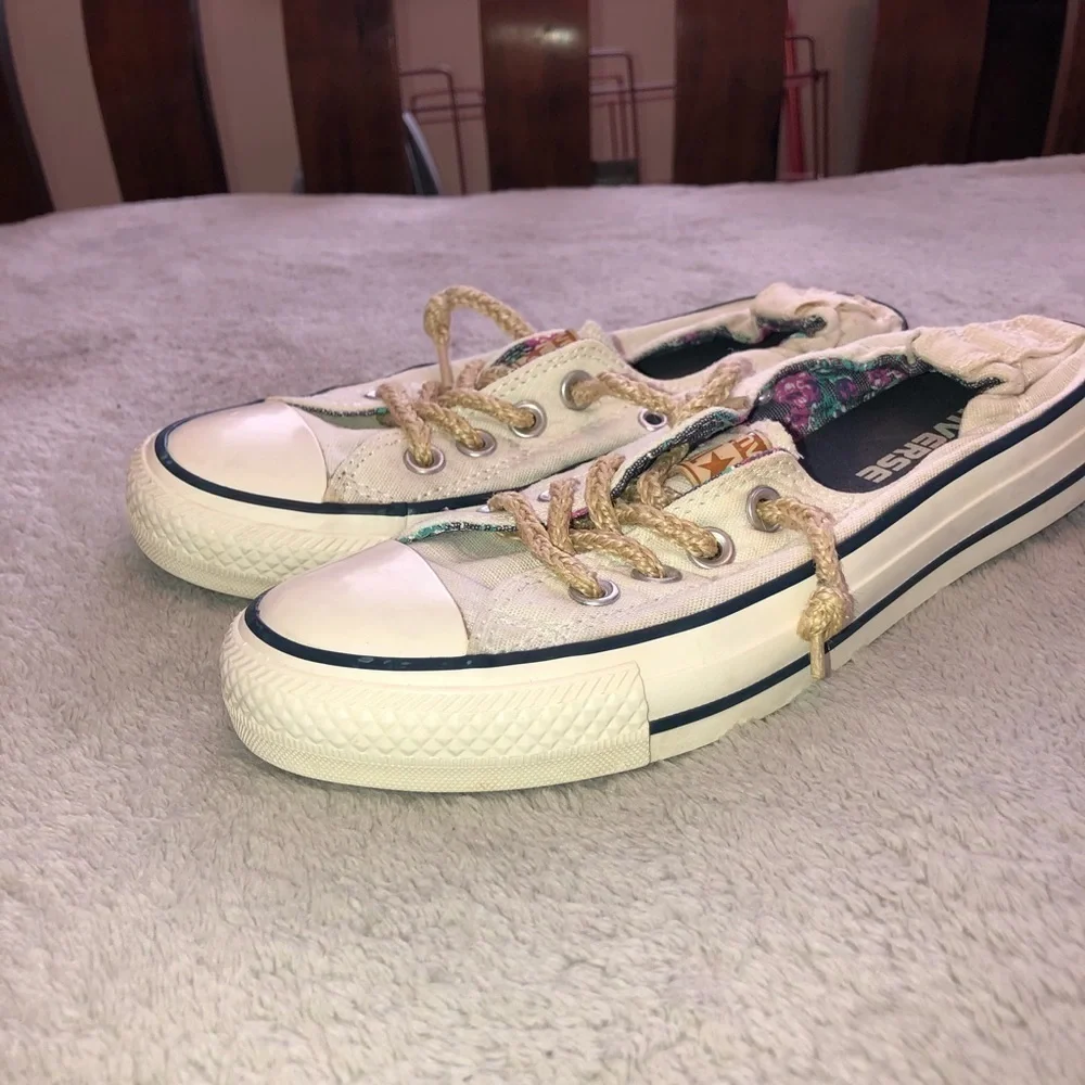 CONVERSE Shoreline Rope Lace Slip On Sneakers Sz 5.5 - Picture 3 of 11
